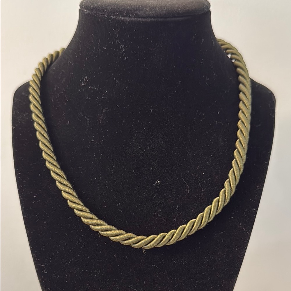 Judith Ripka Green Rope Necklace